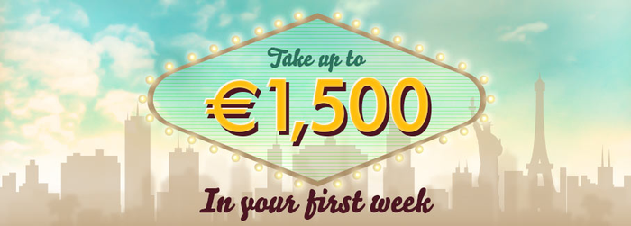 €1500 first deposit bonus at 777 Casino