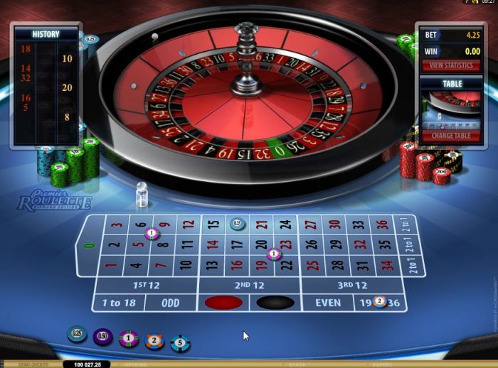 Chance Hill Roulette Table Screenshot