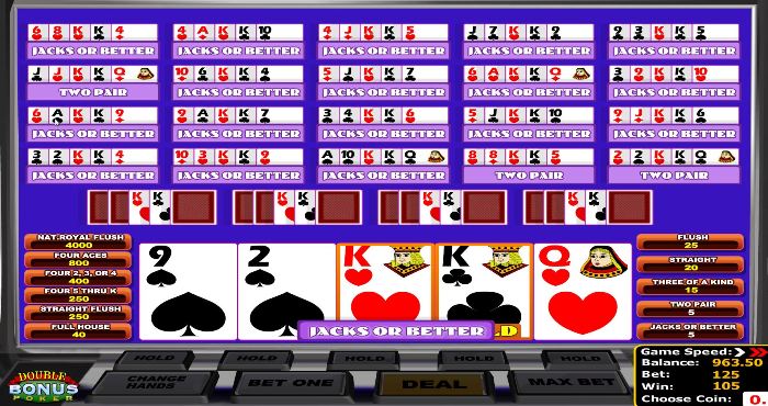 Video Poker screenshot