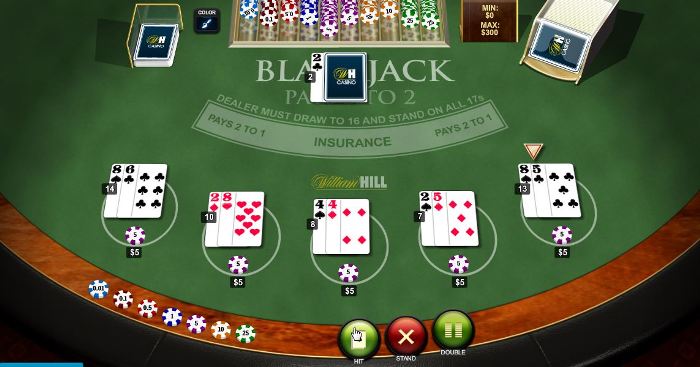 William Hill Blackjack Table Screenshot