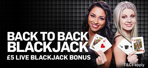 Extra bonus for live blackjack at Betfair Casino