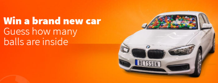 Win a BMW at Betsson