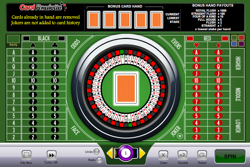 casinoclub card roulette