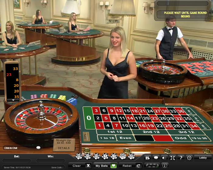 Live Dealer Roulette at Winner Casino