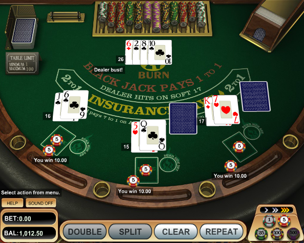 Play blackjack for free at Luckland Online Casino