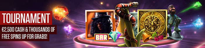 Play on the most popular slots at NetBet and win €1,000 in cash!