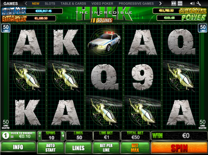 Jackpot games at Winner Casino