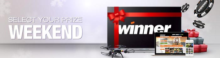 Select your prize for Christmas at Winner Casino